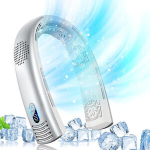 Portable Neck Fan Rechargeable 7000mAh, Bladeless 360°